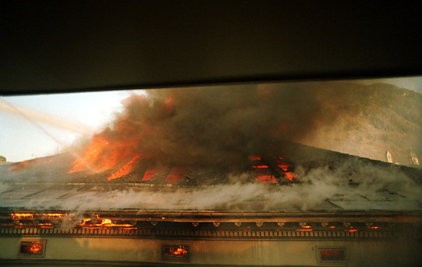 Brand in der Altstadt von Chur, 2003